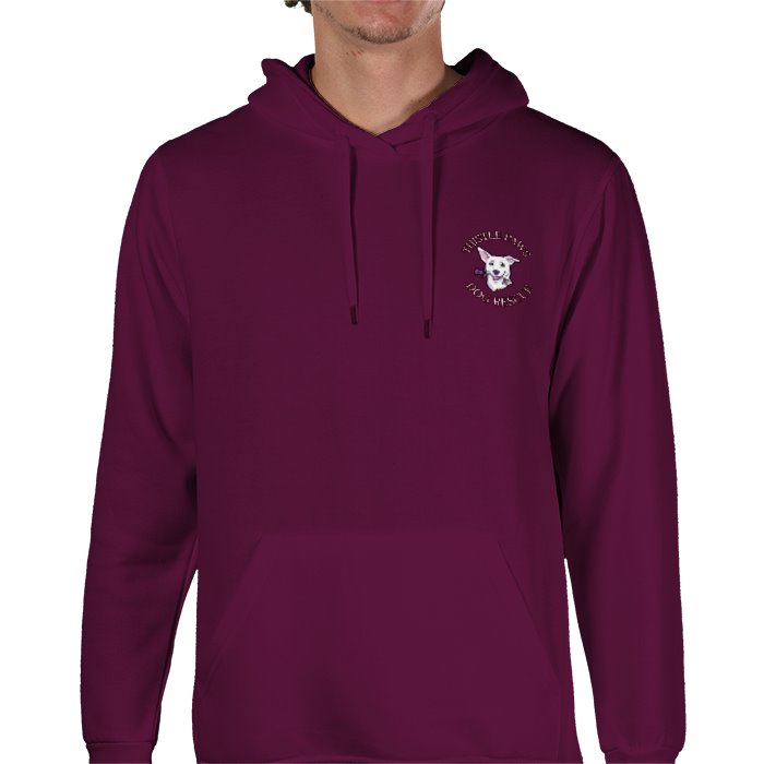 Thistle Paws Hoodie - Maroon Front